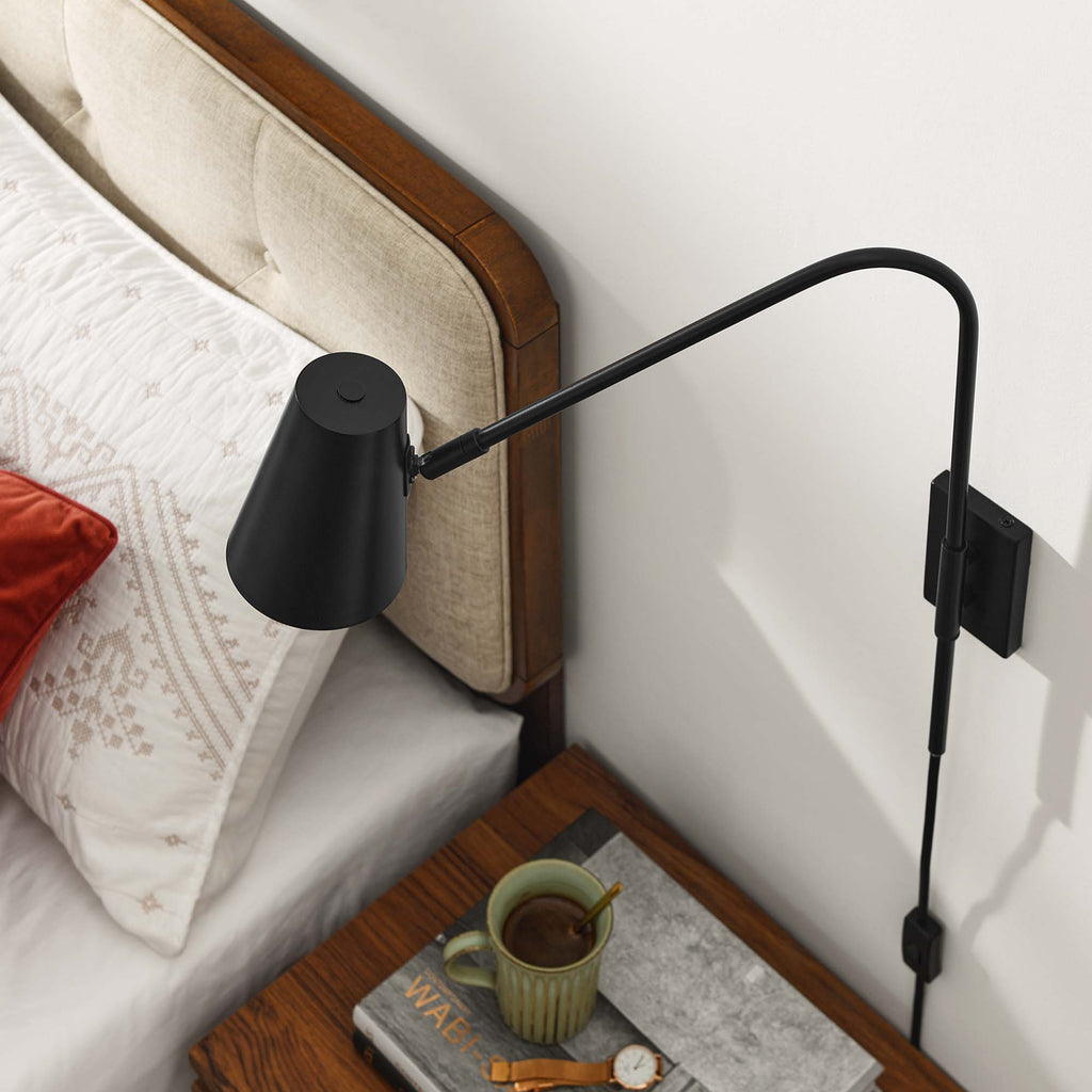 Faye Metal Wall Sconce - Black