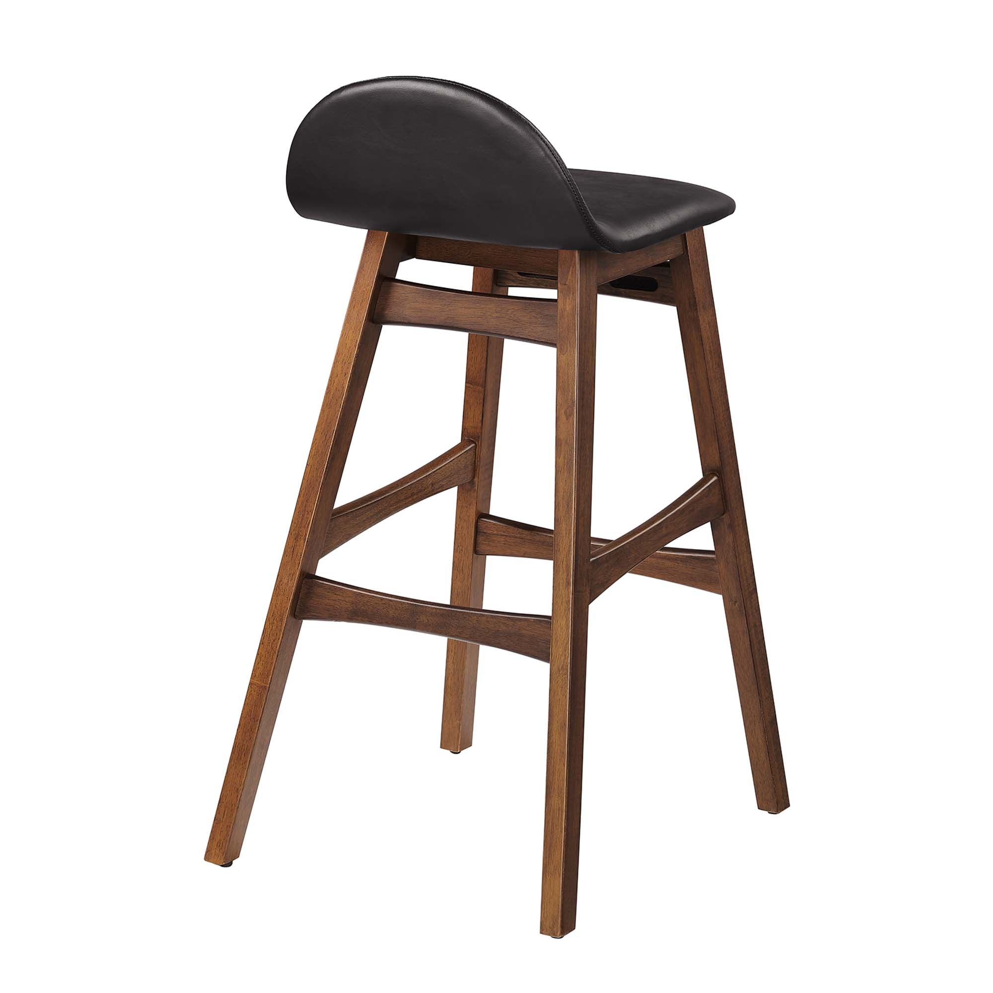 Juno Wood Bar Stool Set of 2 - Brown