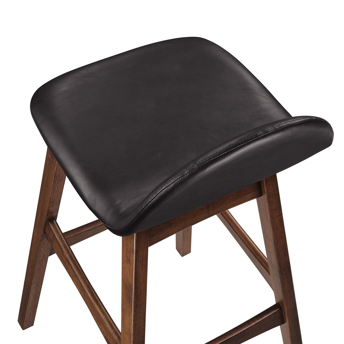 Juno Wood Bar Stool Set of 2 - Brown