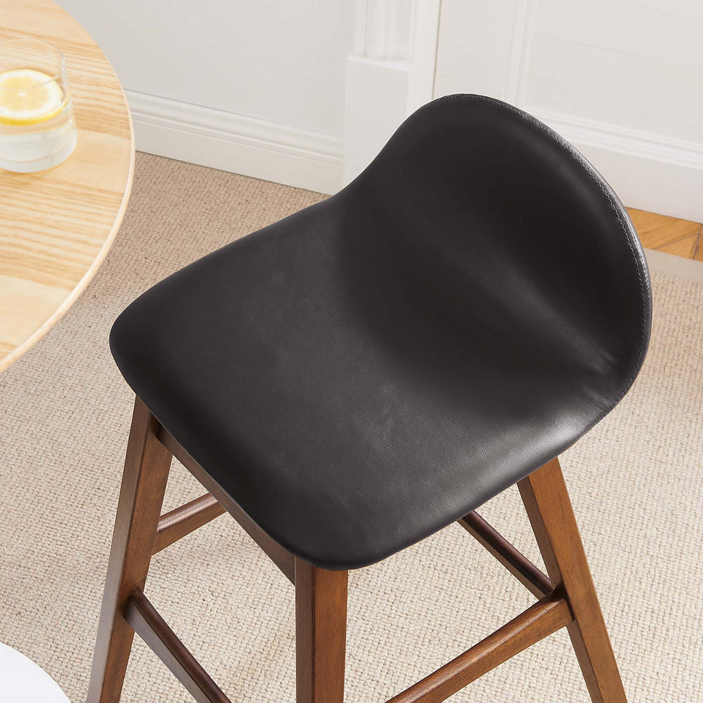 Juno Wood Bar Stool Set of 2 - Brown