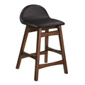 Juno Wood Counter Stool Set of 2 - Brown