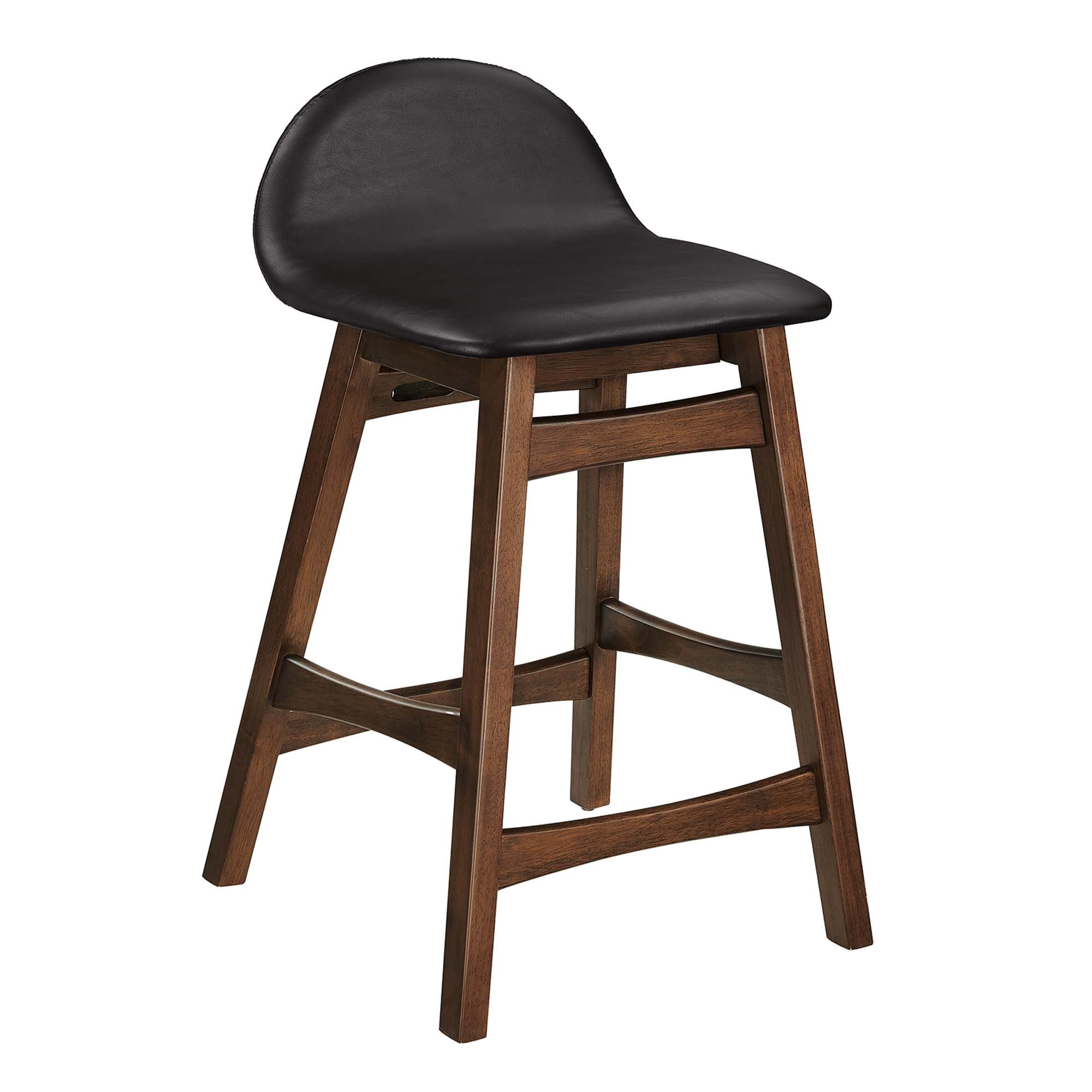 Juno Wood Counter Stool Set of 2 - Brown