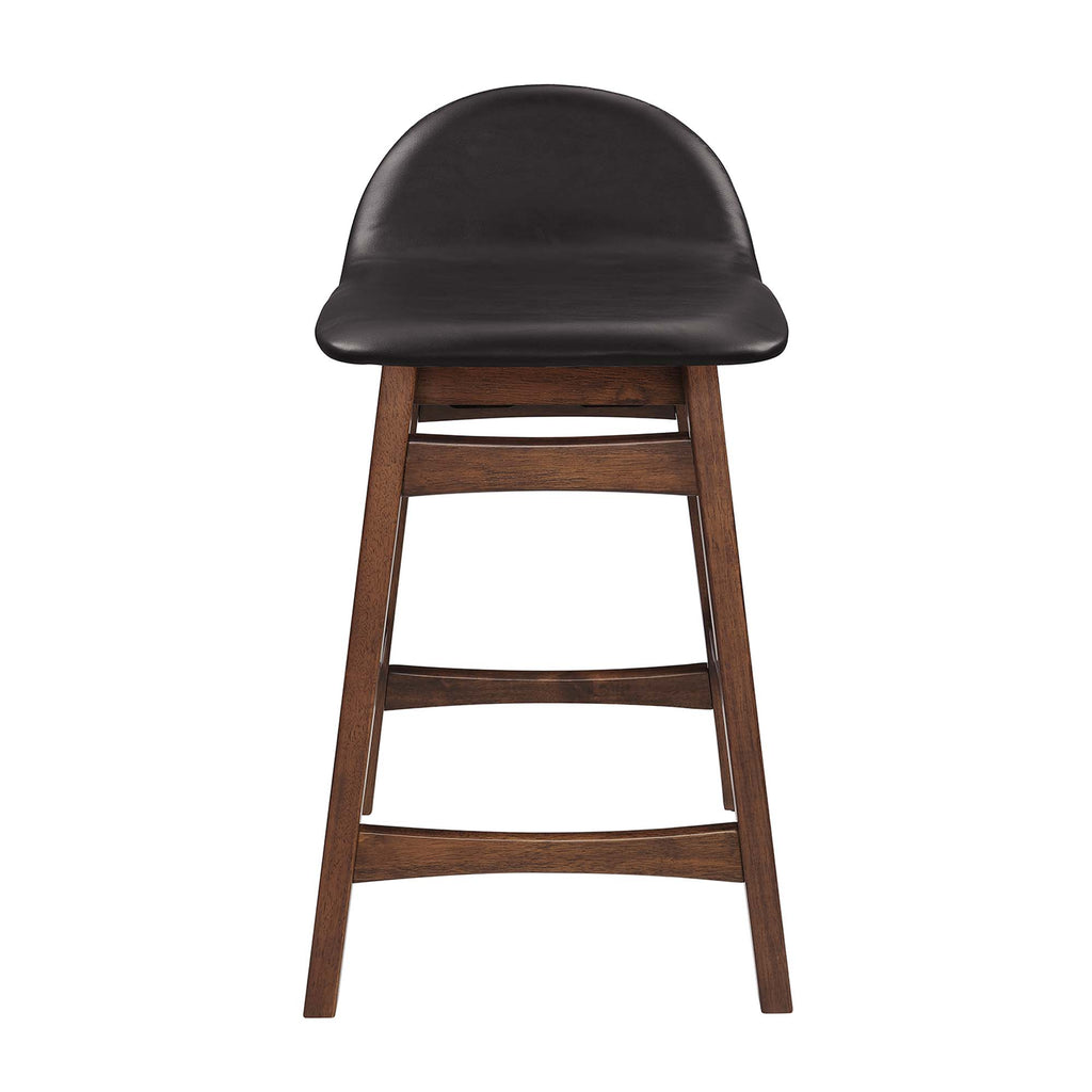 Juno Wood Counter Stool Set of 2 - Brown