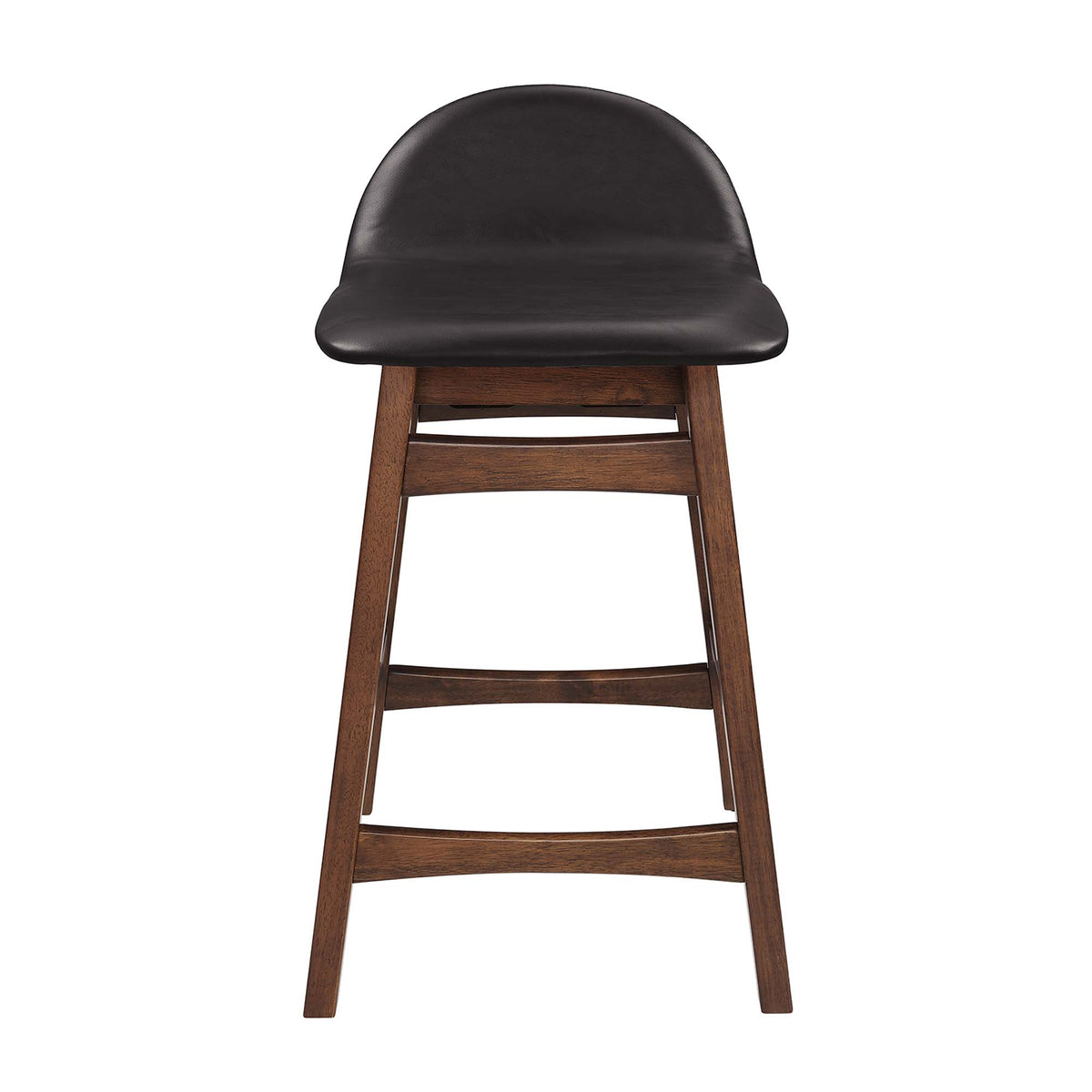 Juno Wood Counter Stool Set of 2 - Brown