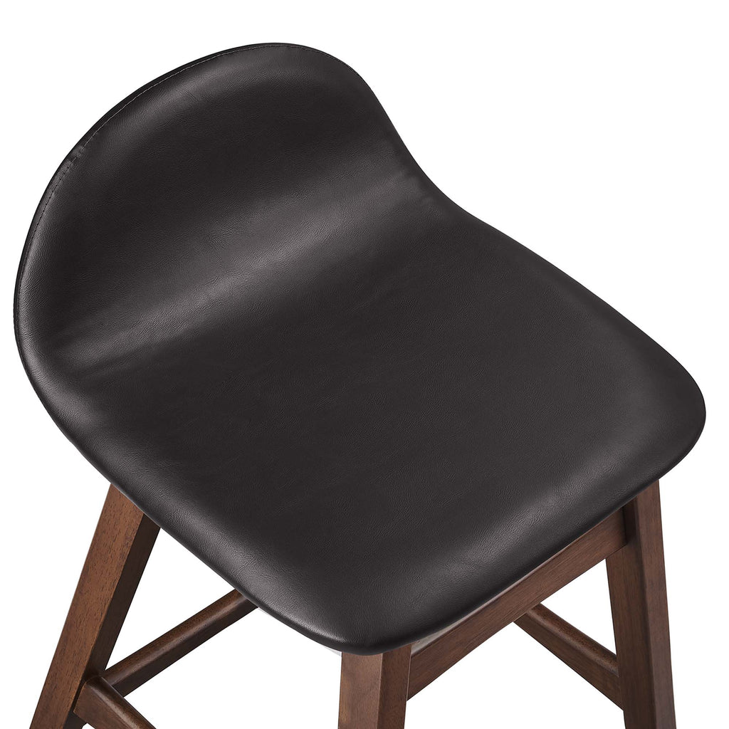Juno Wood Counter Stool Set of 2 - Brown