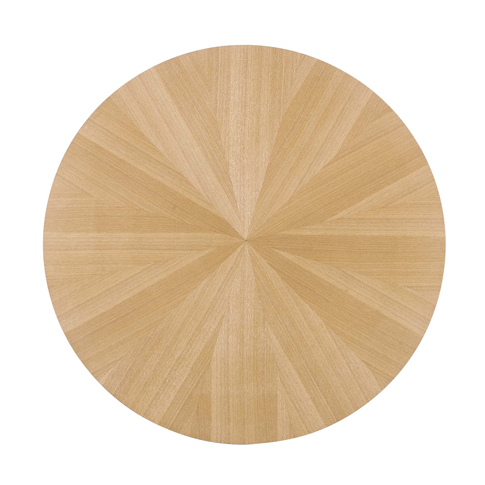 Crossroads Round Wood Coffee Table - Oak
