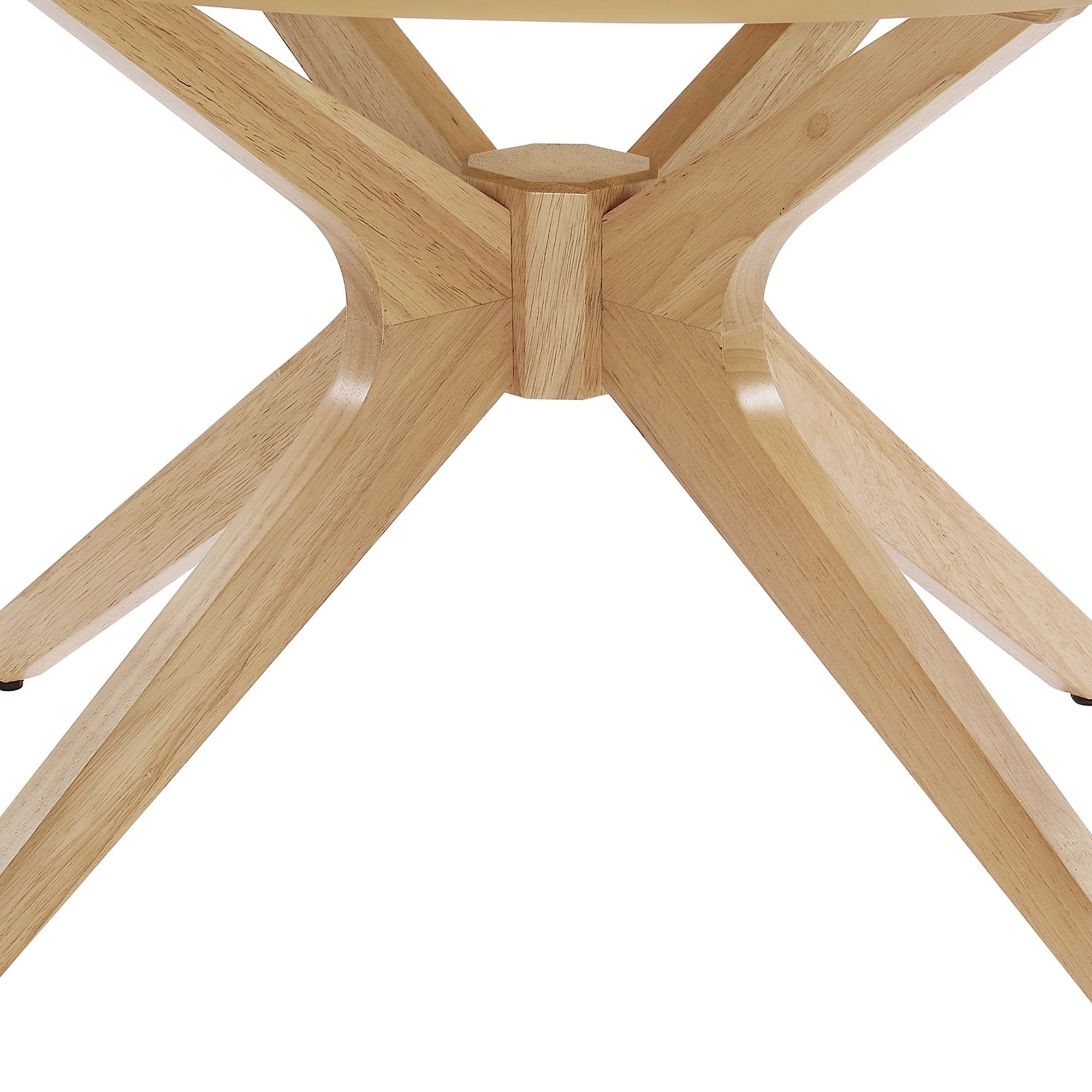 Crossroads Round Wood Coffee Table - Oak