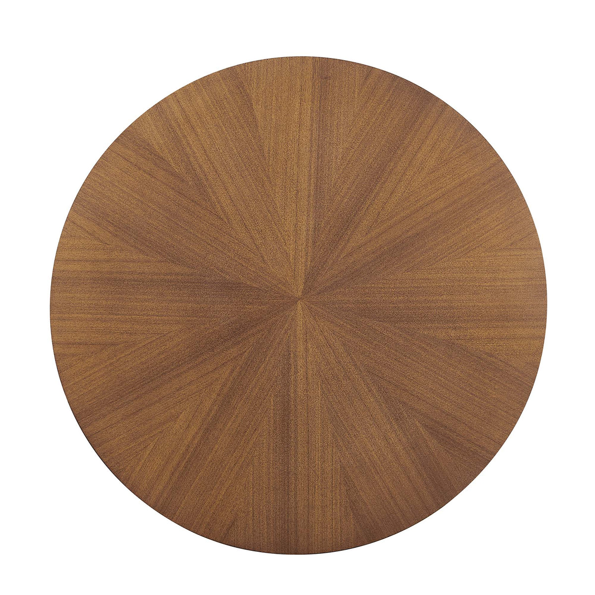 Crossroads Round Wood Coffee Table - Walnut