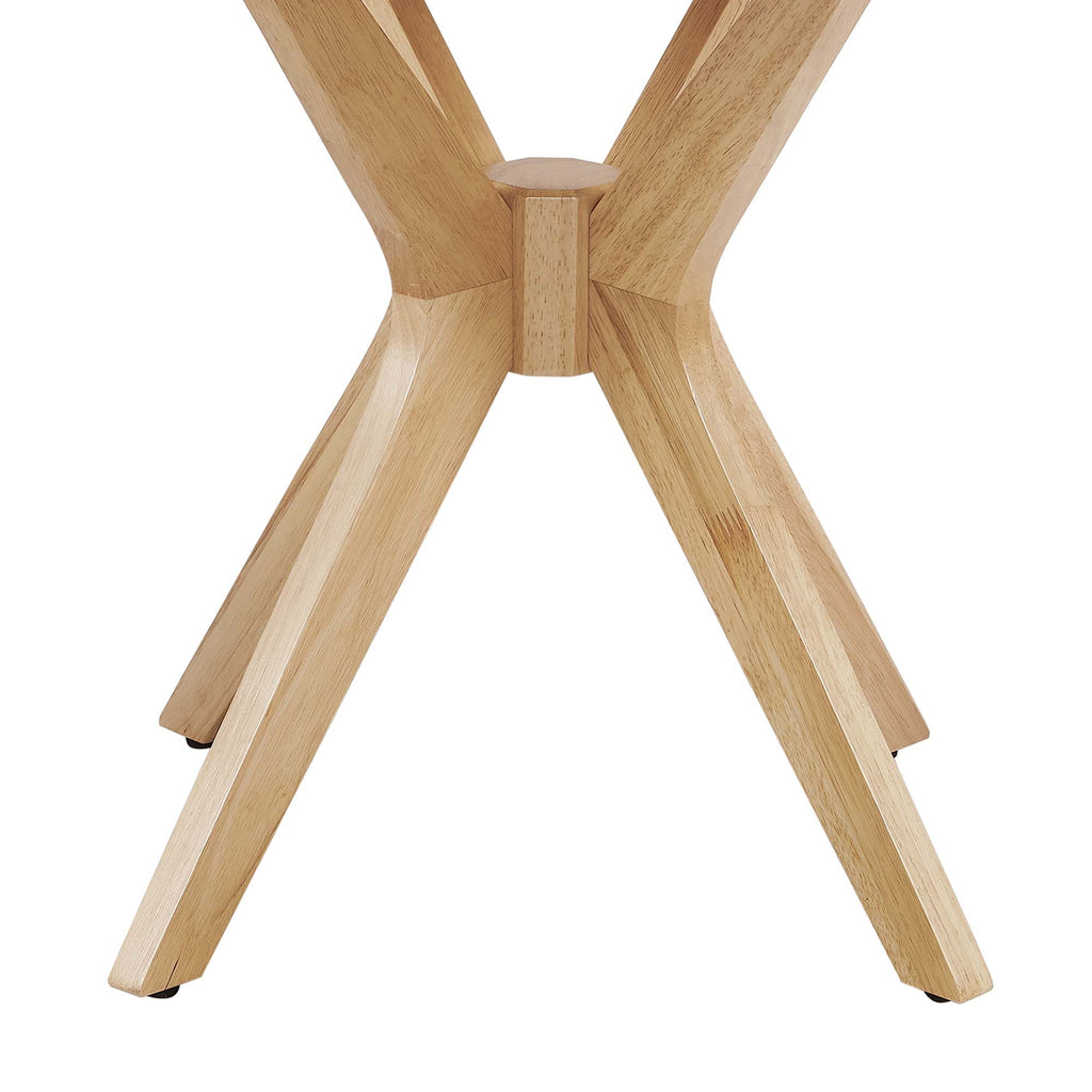 Crossroads 24" Round Wood Side Table - Oak