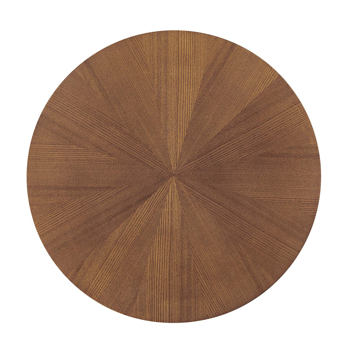 Crossroads 24" Round Wood Side Table - Walnut