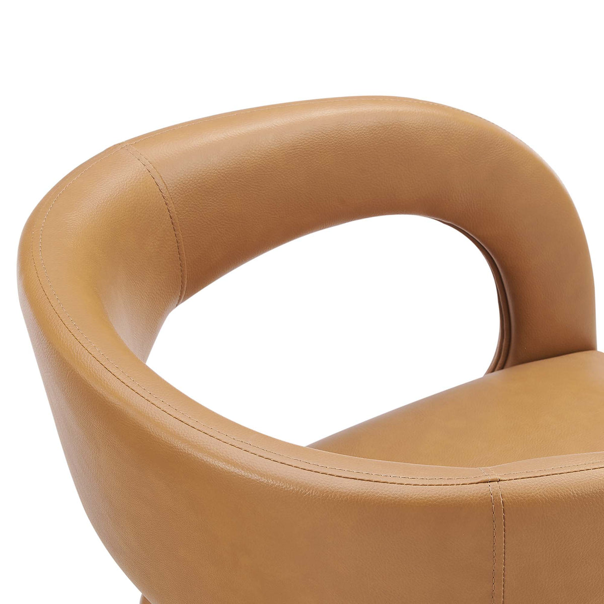 Pinnacle Vegan Leather Dining Chair Set of 2 - Tan