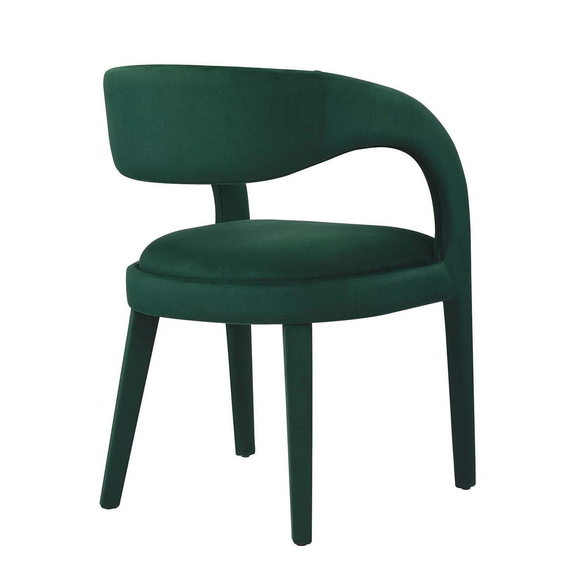 Pinnacle Performance Velvet Dining Chair Set of 2 - Green