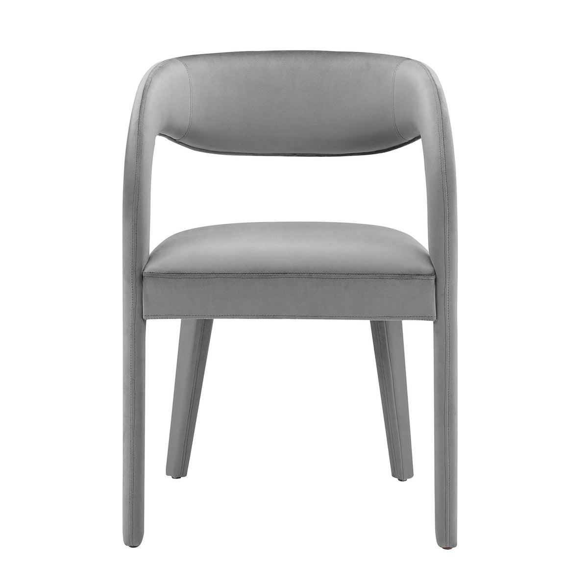Pinnacle Performance Velvet Dining Chair Set of 2 - Gray