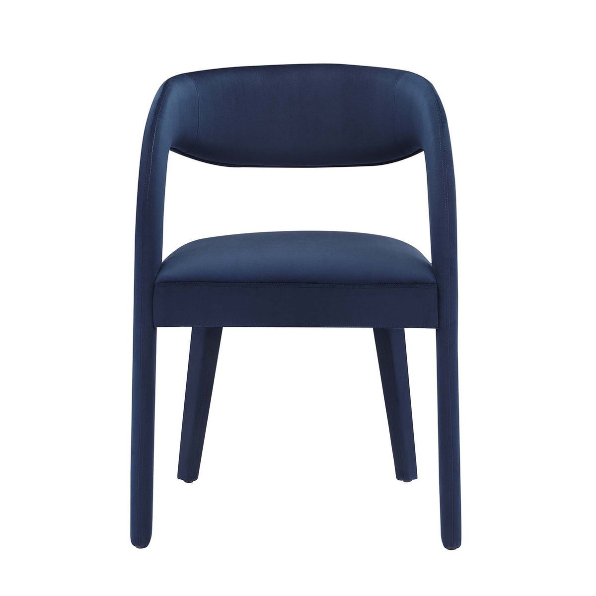 Pinnacle Performance Velvet Dining Chair Set of 2 - Midnight Blue