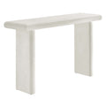 Relic Concrete Textured Console Table - White
