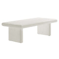 Relic Concrete Textured Coffee Table - White