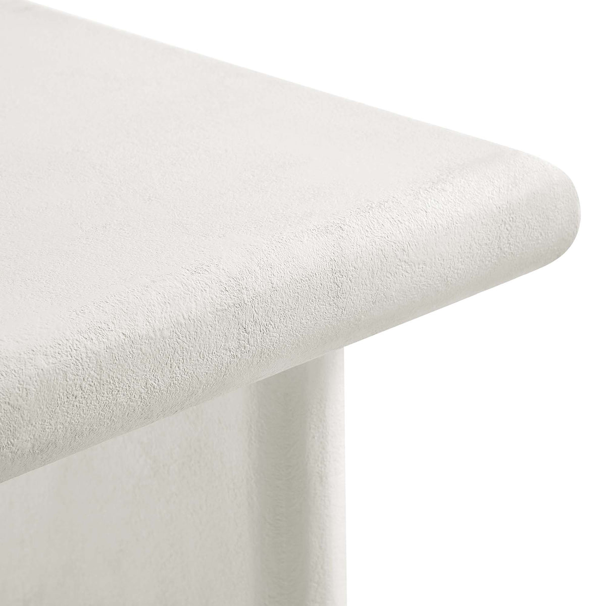 Relic Concrete Textured Coffee Table - White