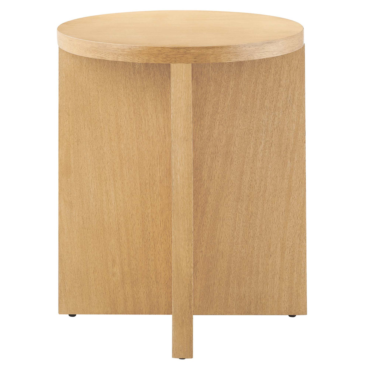 Silas Round Wood Side Table - Natural