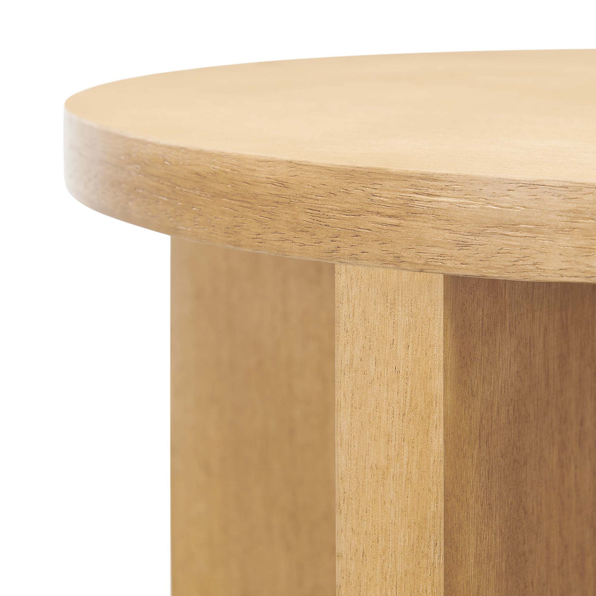 Silas Round Wood Side Table - Natural