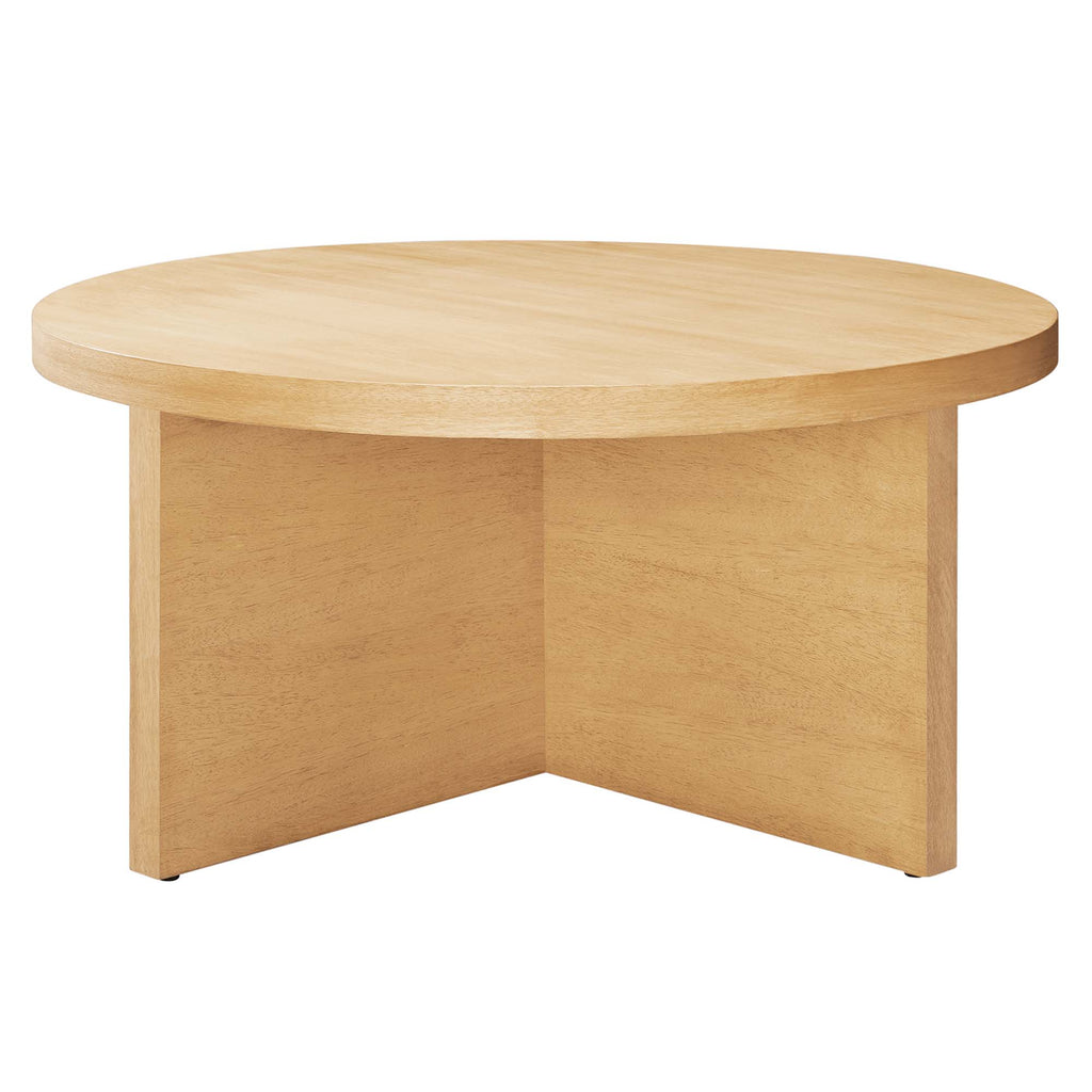 Silas Round Wood Coffee Table - Natural