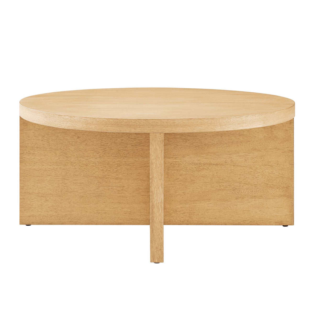 Silas Round Wood Coffee Table - Natural