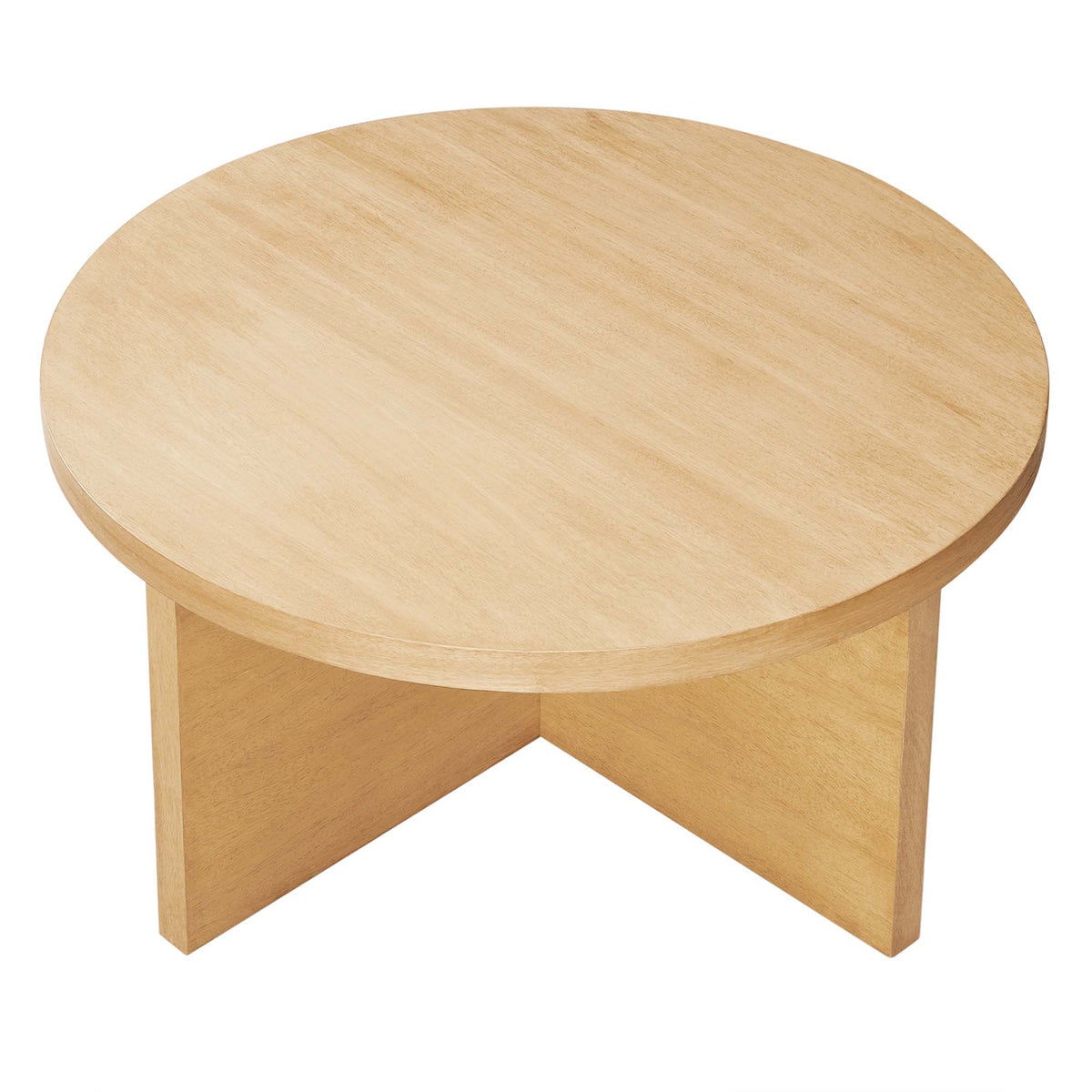Silas Round Wood Coffee Table - Natural