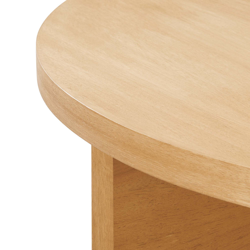 Silas Round Wood Coffee Table - Natural