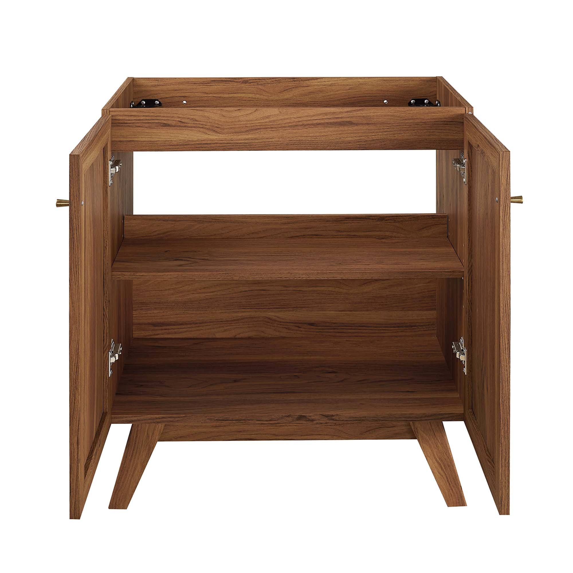 Soma 30" Bathroom Vanity Cabinet (Sink Basin Not Included) - Walnut