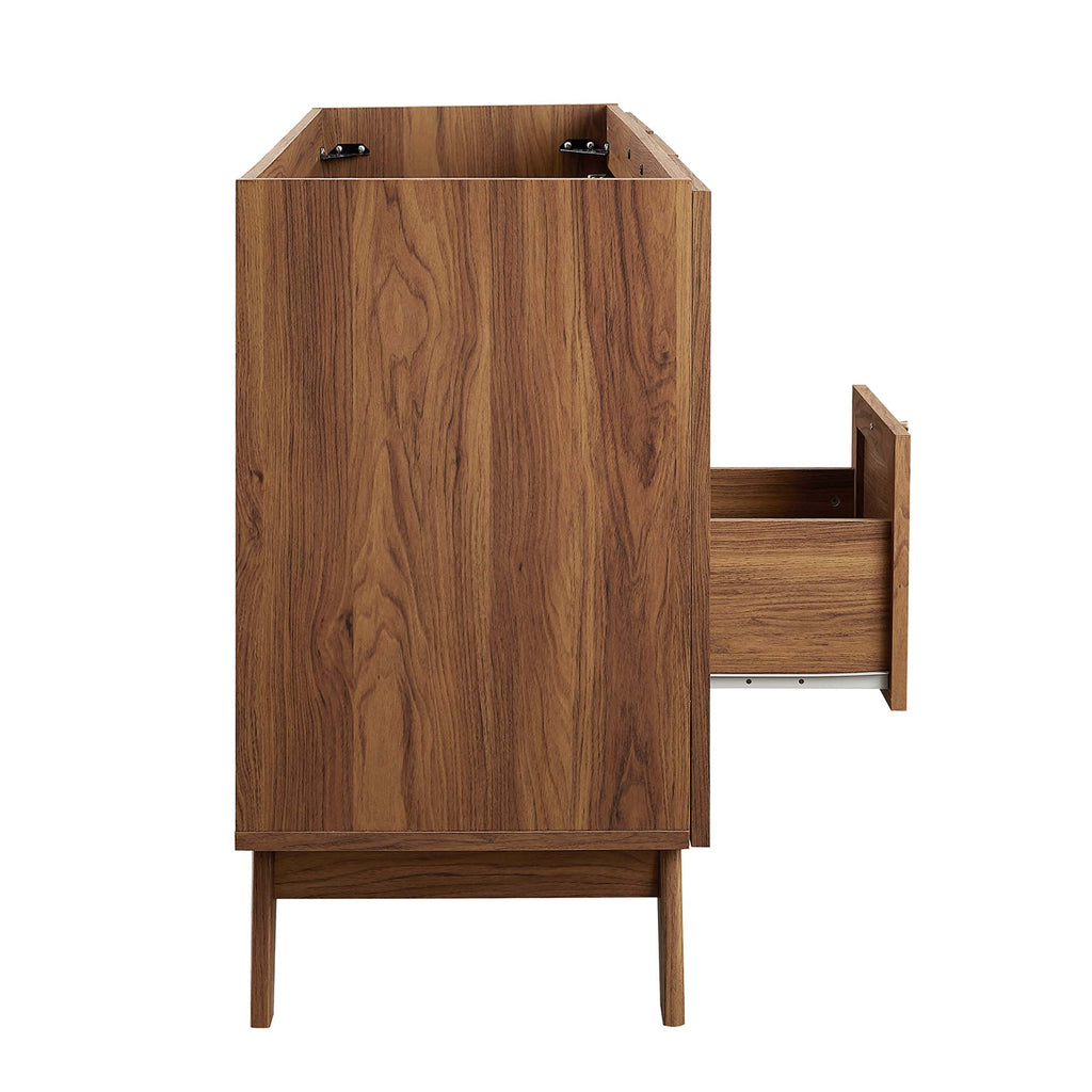 Soma 48" Single or Double Sink Compatible Bathroom Vanity Cabinet (Sink Basin Not Included) - Walnut