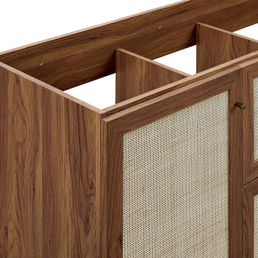Soma 48" Single or Double Sink Compatible Bathroom Vanity Cabinet (Sink Basin Not Included) - Walnut