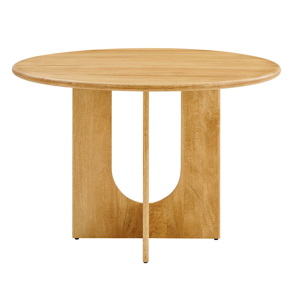 Rivian Round 48" Wood Dining Table - Oak