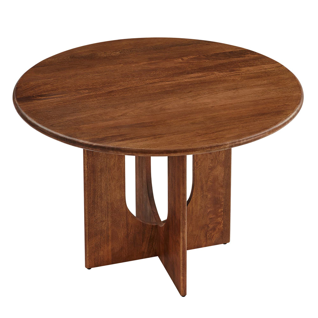 Rivian Round 48" Wood Dining Table - Walnut
