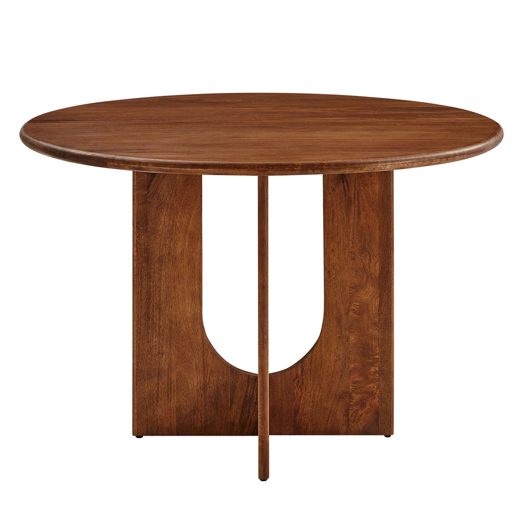 Rivian Round 48" Wood Dining Table - Walnut
