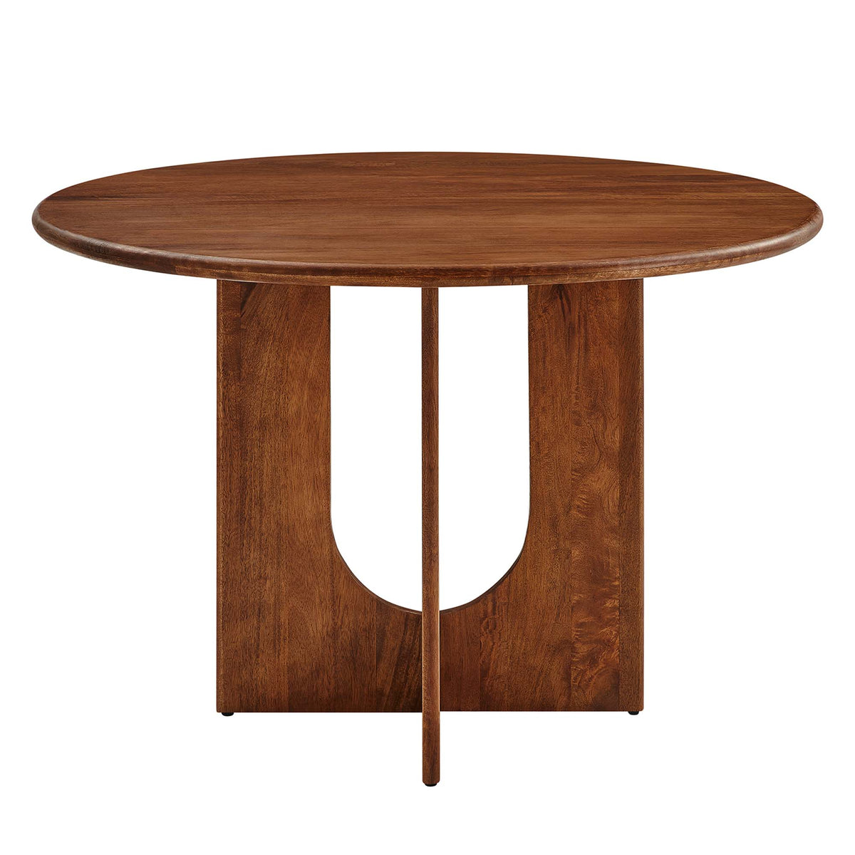 Rivian Round 48" Wood Dining Table - Walnut
