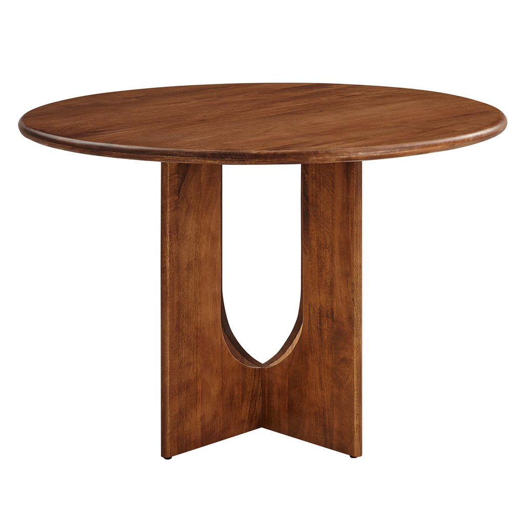 Rivian Round 48" Wood Dining Table - Walnut