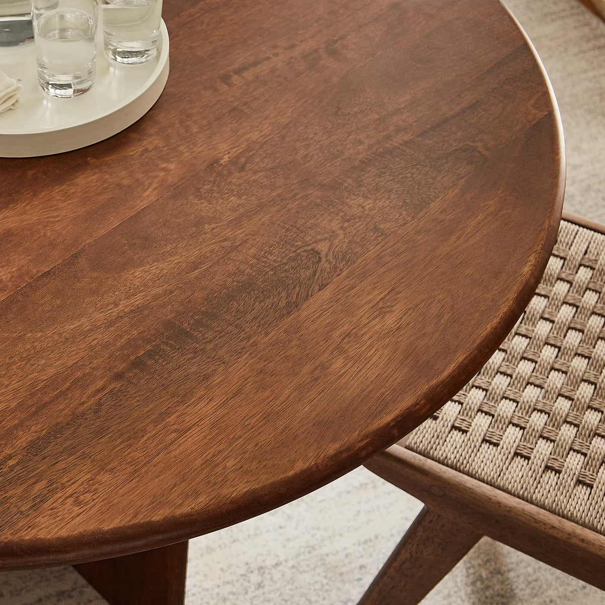 Rivian Round 48" Wood Dining Table - Walnut