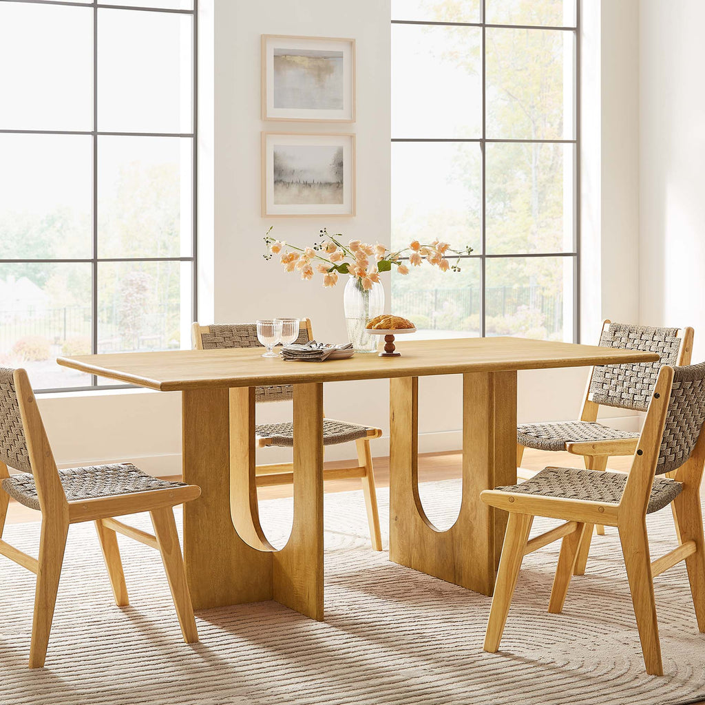 Rivian Rectangular 70" Wood Dining Table - Oak