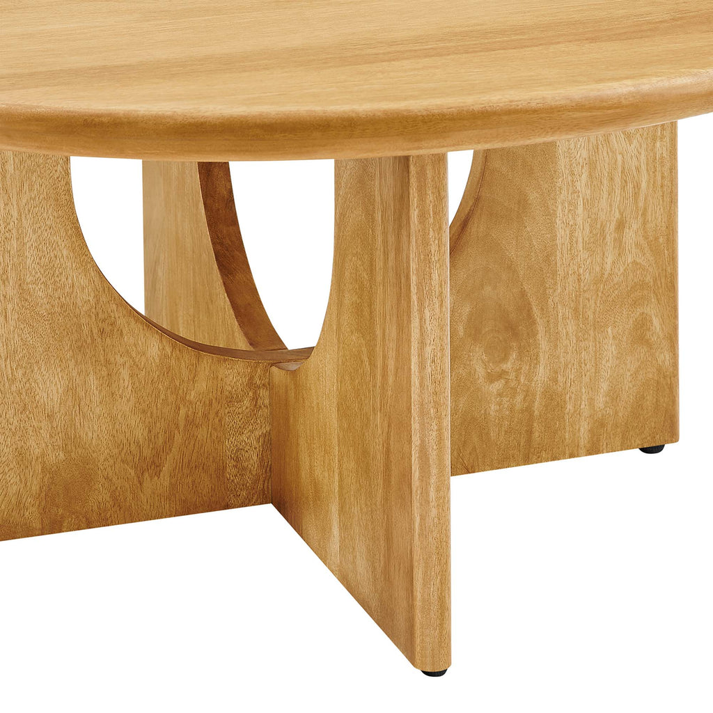 Rivian Round 34" Coffee Table - Oak