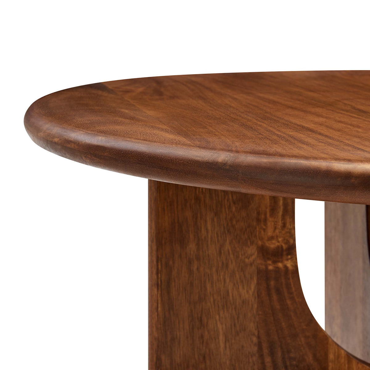 Rivian Round 34" Coffee Table - Walnut