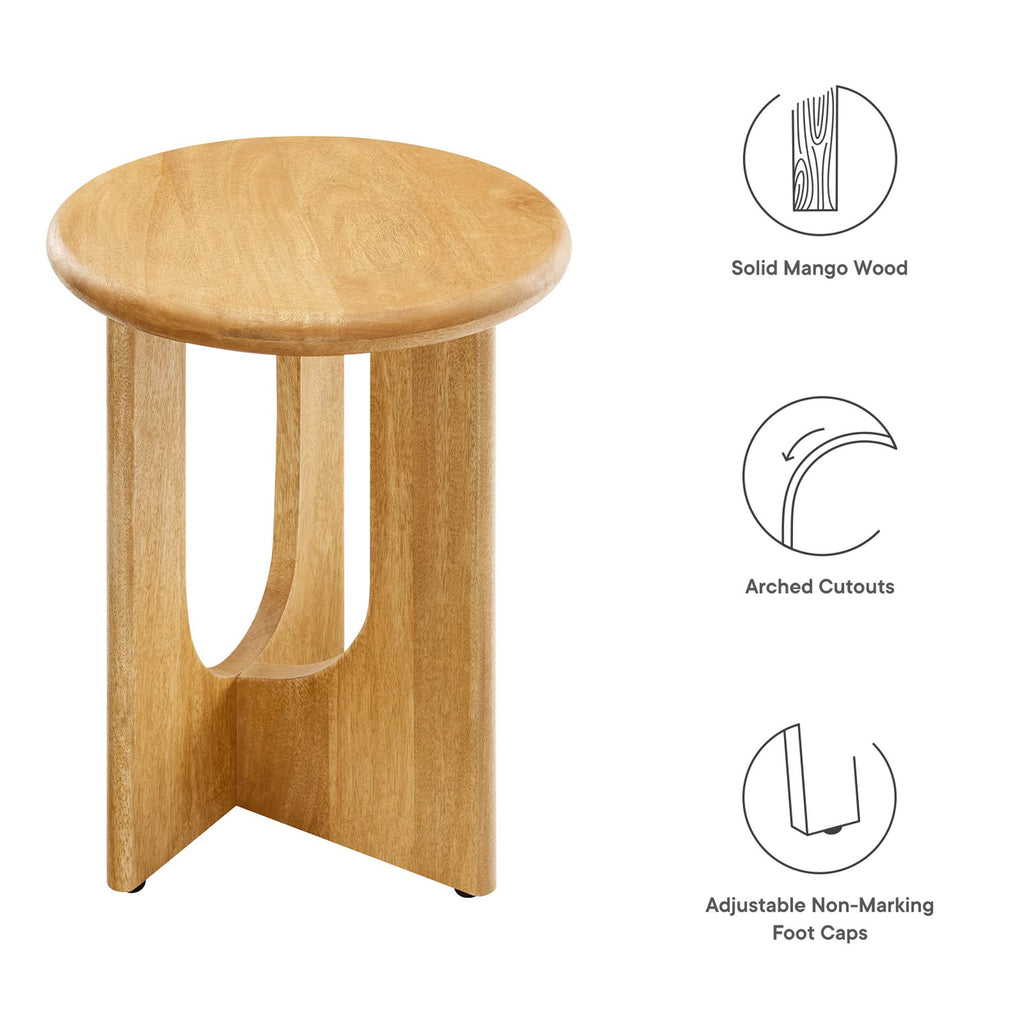 Rivian Round Side Table - Oak