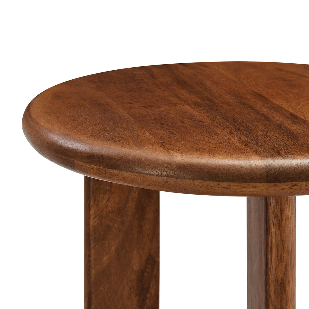 Rivian Round Side Table - Walnut