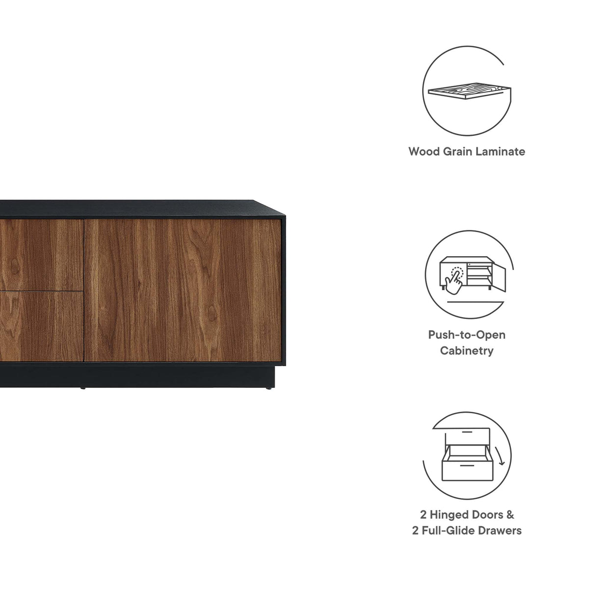 Holden 63" TV Stand - Black Walnut