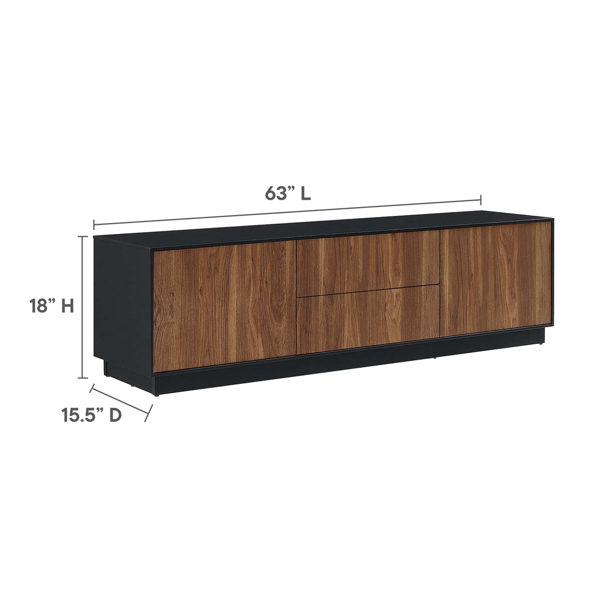 Holden 63" TV Stand - Black Walnut
