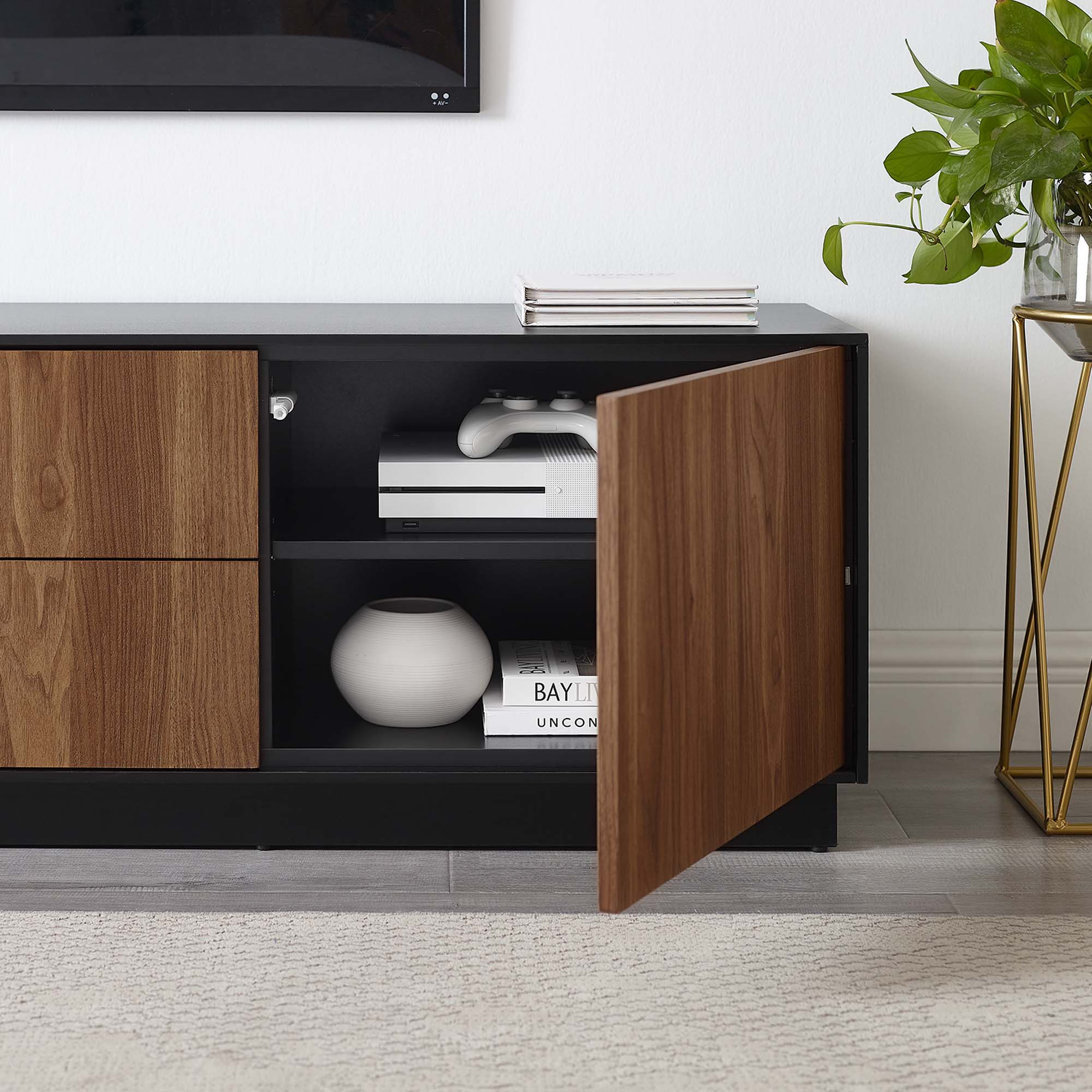 Holden 63" TV Stand - Black Walnut