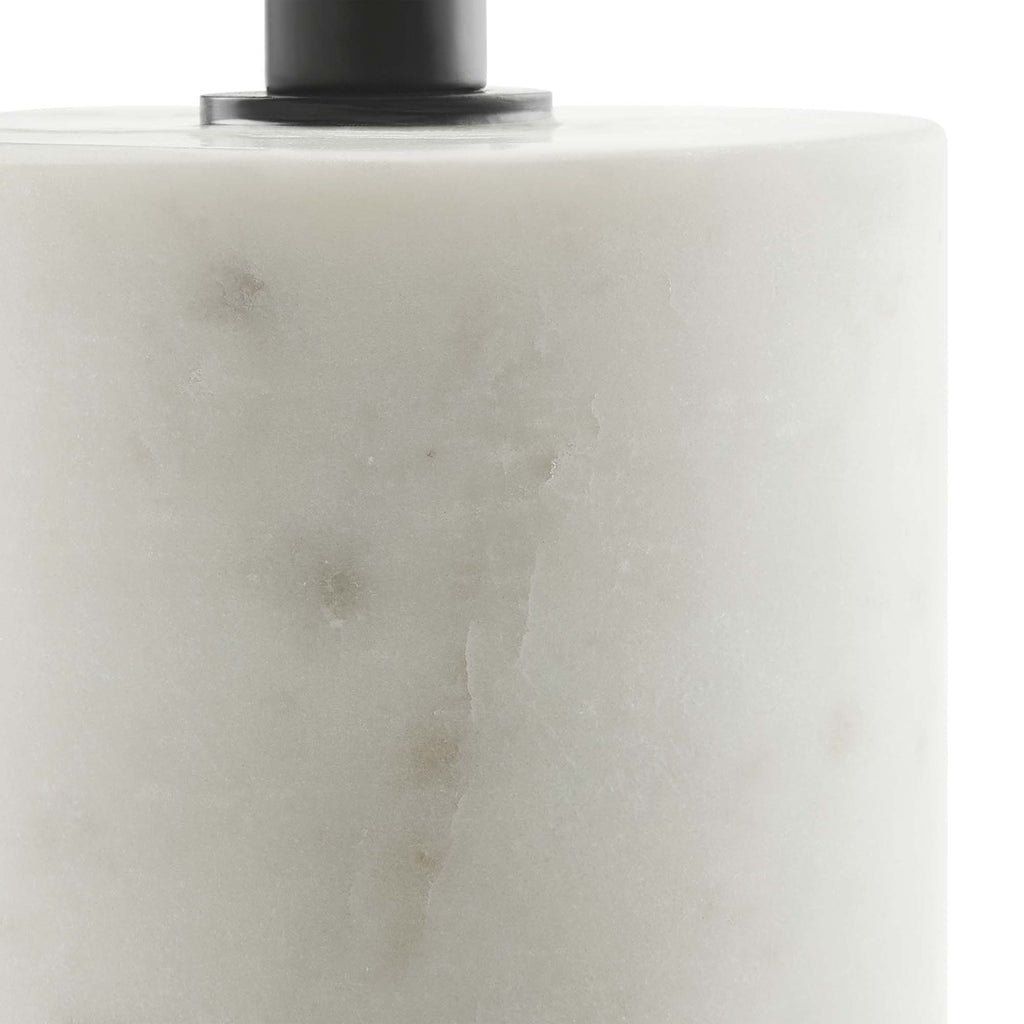 Lyric Round Side Table - White Black