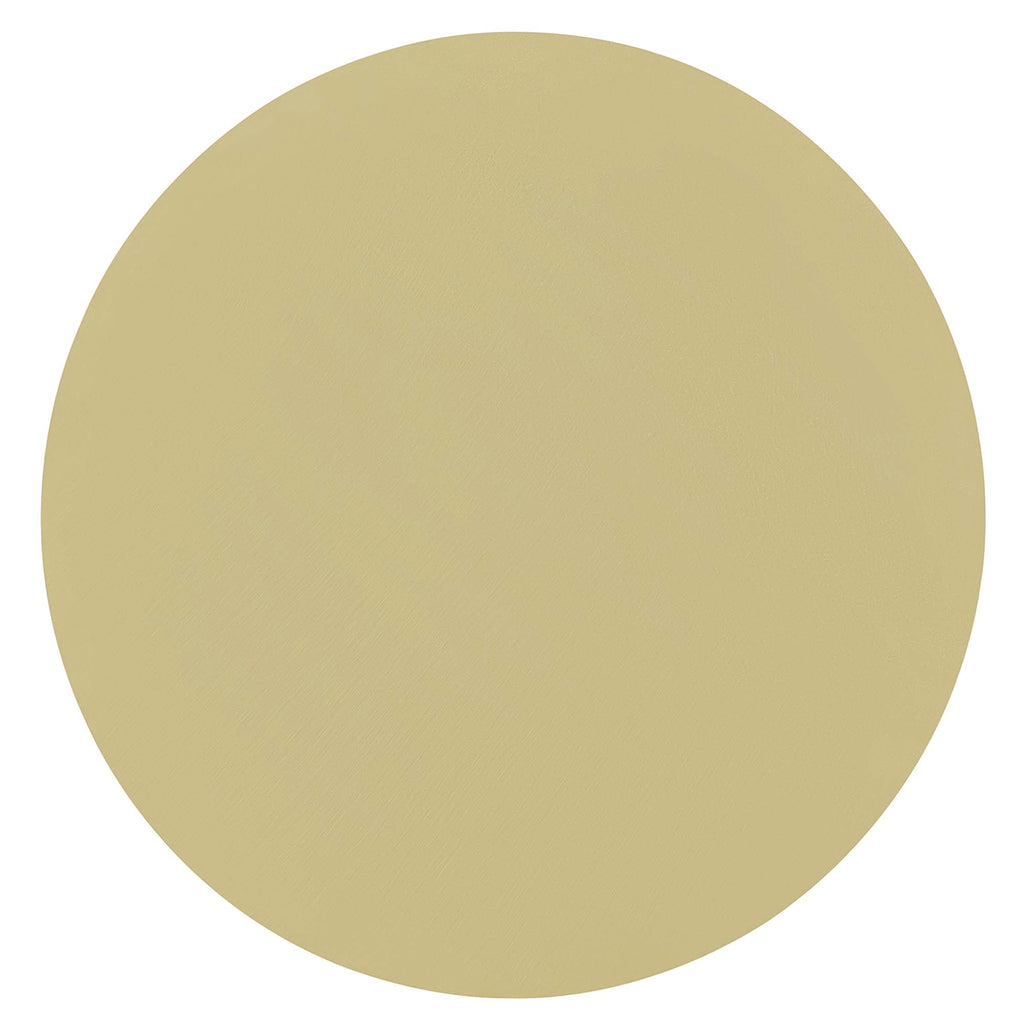 Lyric Round Side Table - White Brass