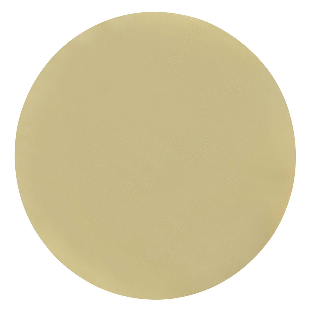 Aliza Round White Marble Side Table - White Brass