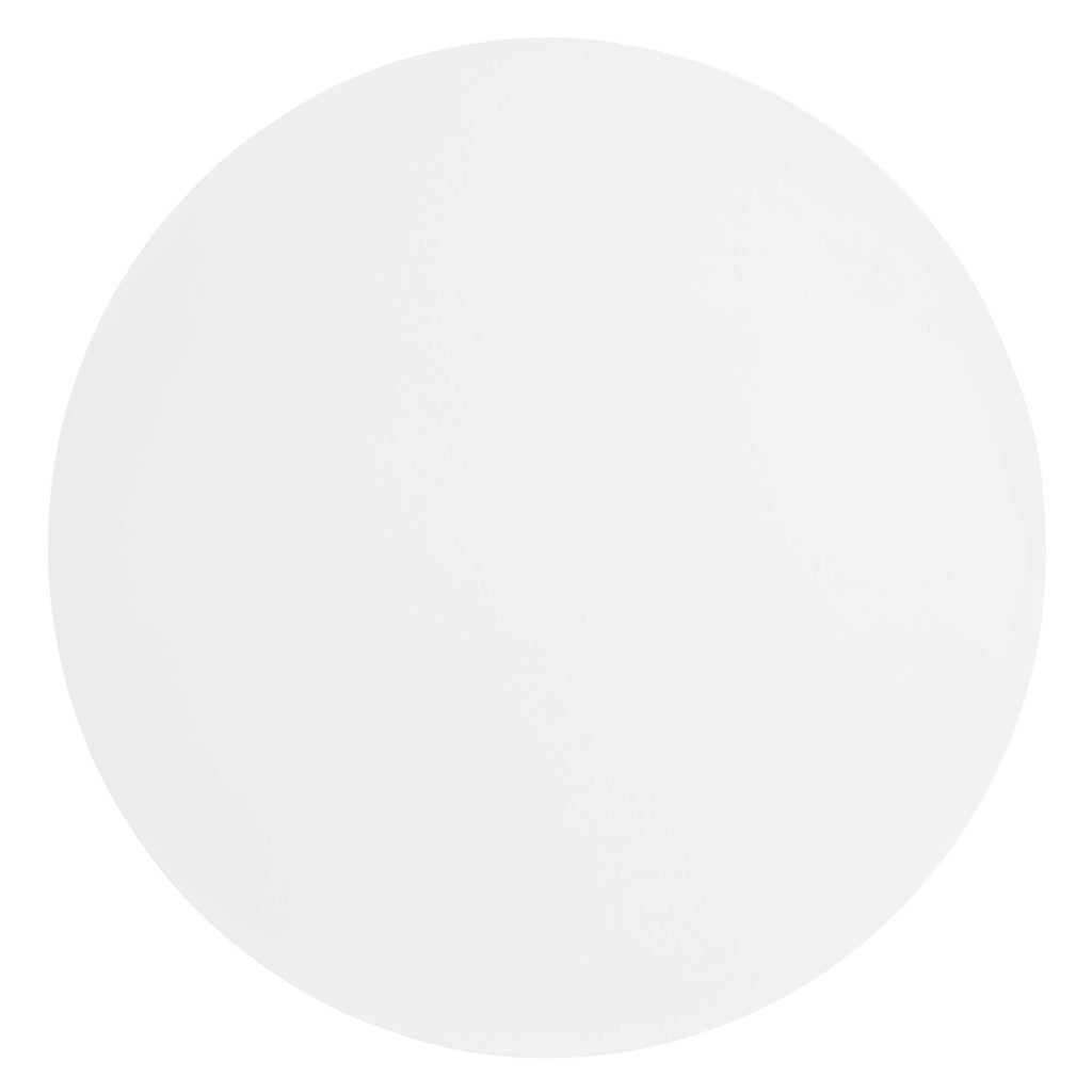 Aliza Round White Marble Side Table - White White