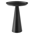 Maren Round Side Table - Black