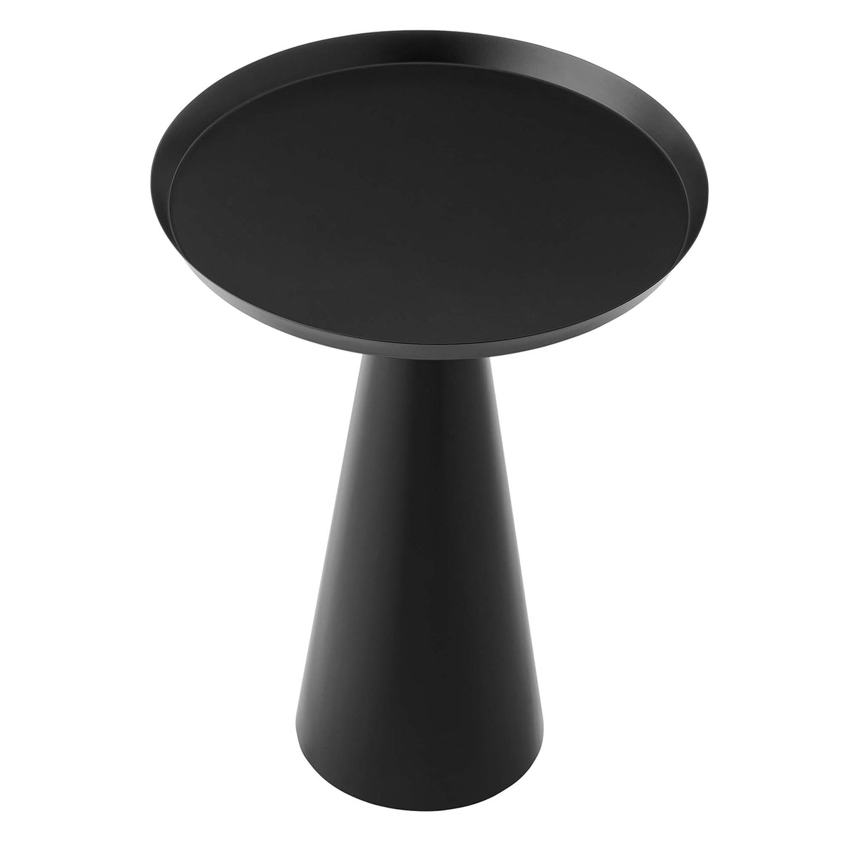 Maren Round Side Table - Black